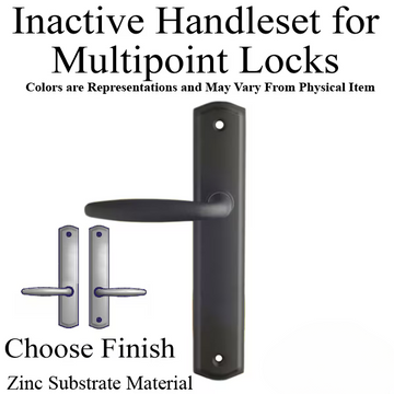 Amesbury 800C Inactive Handle Set Multipoint Lock Trim Zinc Choose Finish - 395221z